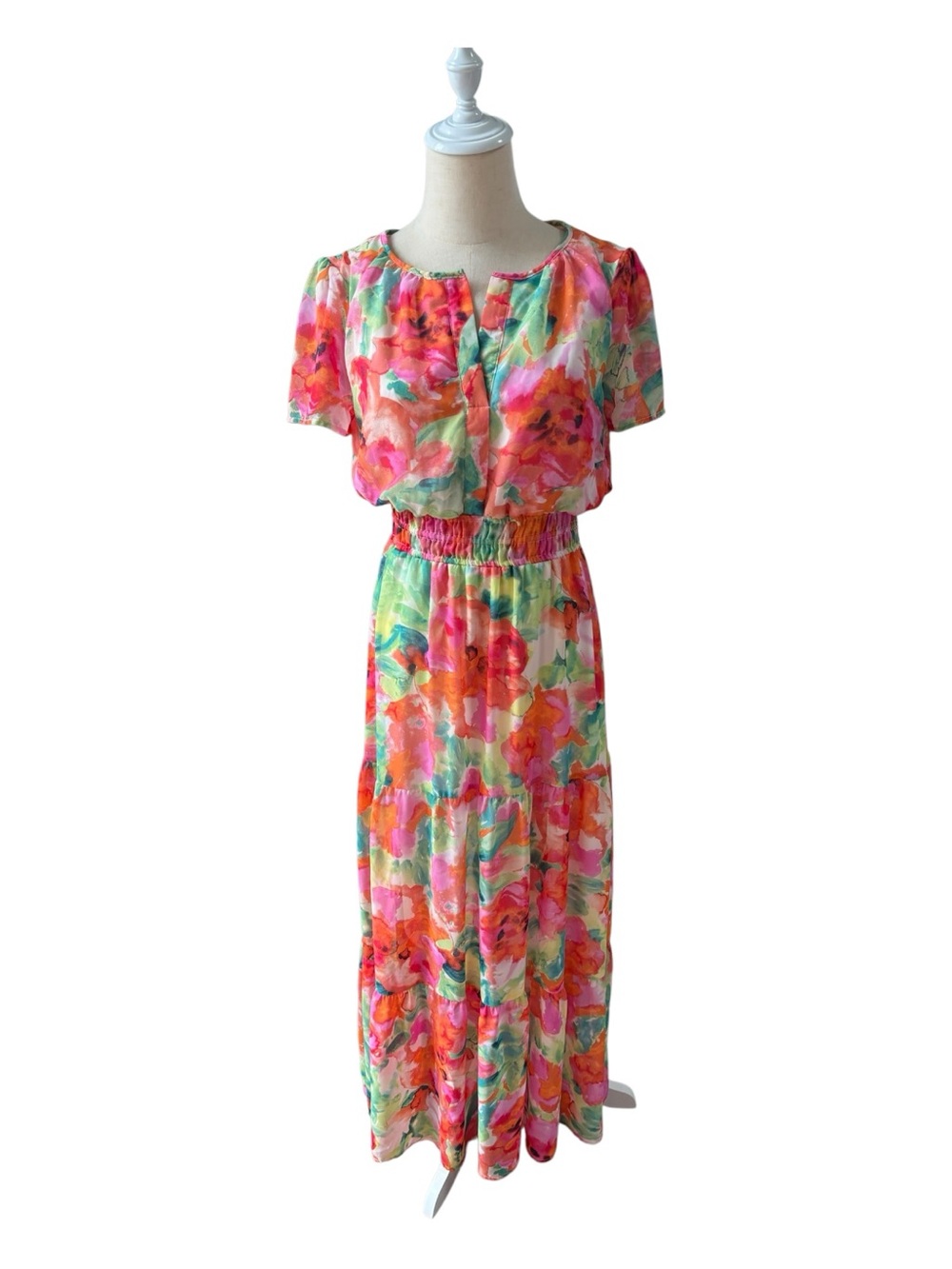 CYNTHIA ROWLEY Floral Maxi Dress